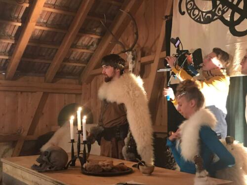 Behind the scenes in the hall